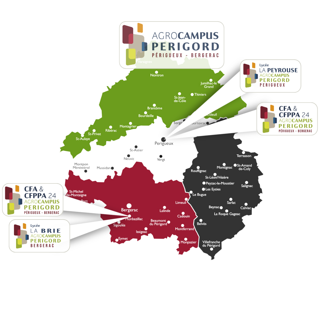 Carte AGROCAMPUS PERIGORD